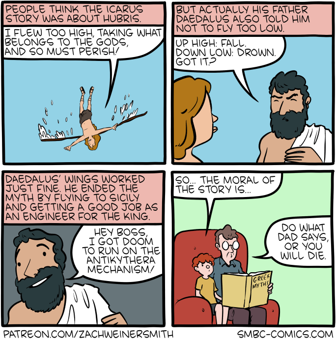 SMBC comics - Dadalus